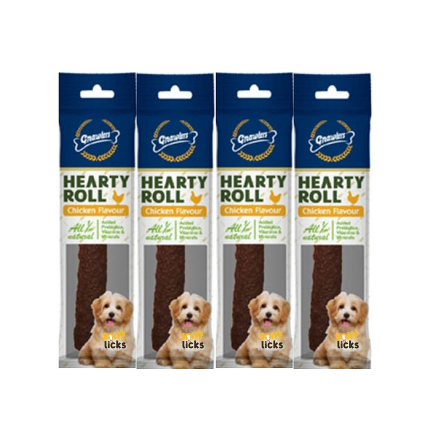 Gnawlers Hearty Roll Chicken Flavoured Dog Treats (9 inch)