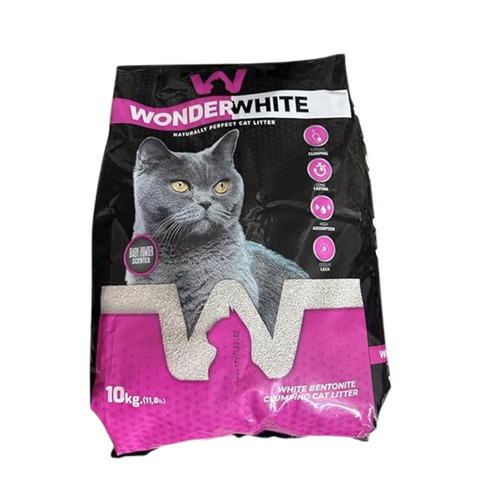 Wonder White Baby Powder Cat Litter, 10kg