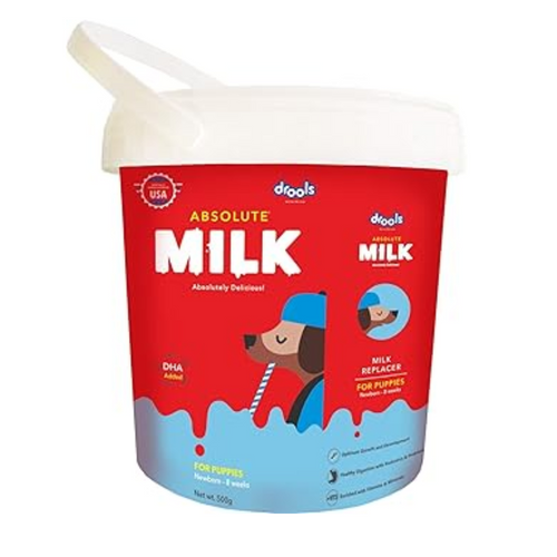 Drools Absolute Liquid Milk For Newborn Puppy Dog,500g Pack