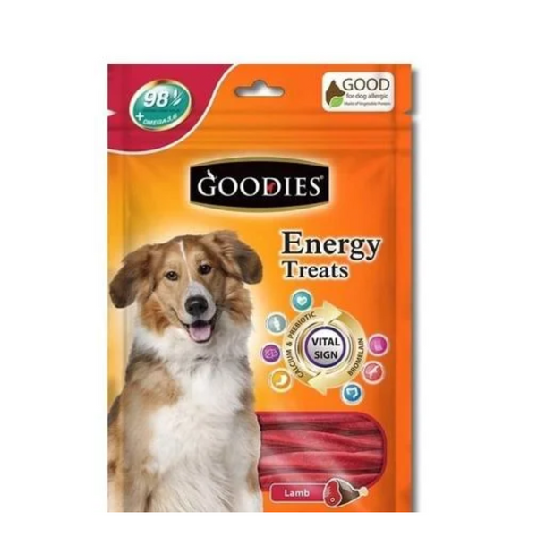 Goodies Lamb Flavor Energy Treat, 125g for Dogs Ingredients