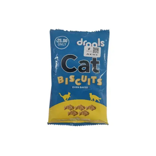 Drools Cat Treat Biscuits Real Chicken Flavor 40g Pack Ingredients