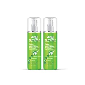 Lozalo Privilege Dew Refreshing Dog Perfume Spray-200 ml for Dogs & Cats (Pack of 2)