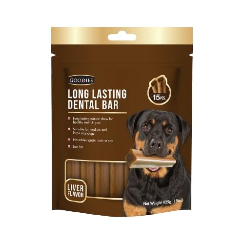 Goodies Long Lasting Dental Bar (15 in 1) - Liver Flavor for Dogs Ingredients