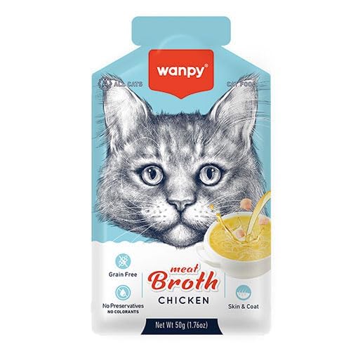 Wampy Meat Broath Chicken Flavor for Cats, 50g Ingredients