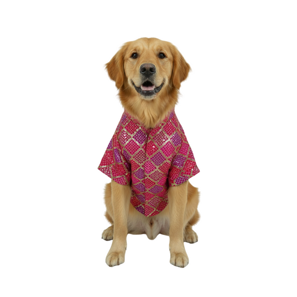 Furrfab Festive Wear Pink Color Dog Sherwani Ingredients