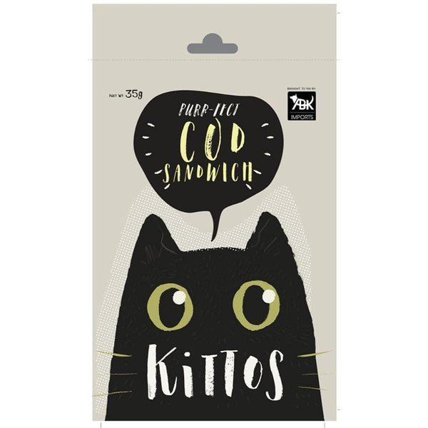 Kittos Purr Fect Cod Sandwich Cat Treat, 35g Ingredients