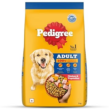 PEDIGREE Chicken and Vegetables for Adult Dogs Dry Food, 1kg Ingredients