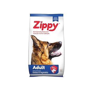Zippy Adult Dry Dog Food - 1.2 Kg, Real Chicken & Vegetables Ingredients