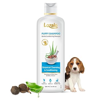 Lozalo Botanical Gentle Conditioning Puppy Shampoo-500 ml, for Sensitive Puppy Skin
