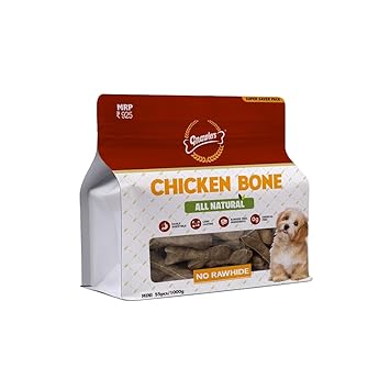 Gnawlers Chicken Small Bones Treat - Rawhide Alternative 22 Pc for Dogs