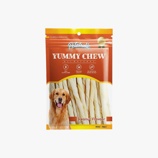 Petaholic Yummy Chew Sticks Dog Treats -Peanut Flavor Ingredients