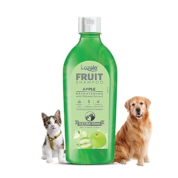 Lozalo Apple Fruit Pet Shampoo 200 ml for Dogs & Cats