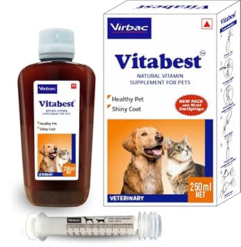 Virbac Vitabest Natural Vitamin Supplement for Dogs & Cats - 150ml