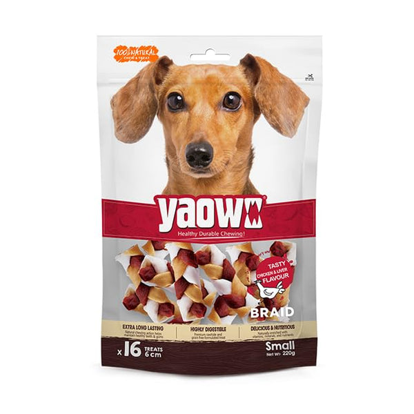 Gnawlers Yaowo Braid Chicken and Liver 220g Dog Treats Ingredients