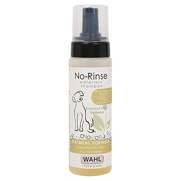 Wahl No Rinse Oatmeal Dog Shampoo, 210ml Ingredients