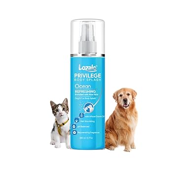 Lozalo Privilege Ocean Refreshing Dog Perfume Spray-200 ml for Dogs & Cats (Pack of 2)