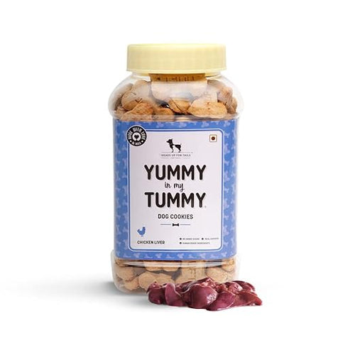 HUFT Yummy in My Tummy Real Chicken Liver Dog Biscuits for Puppy & Adult Dog, 800g