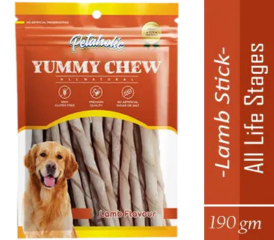 Petaholic Yummy Chew Sticks Dog Treats - Lamb Flavor