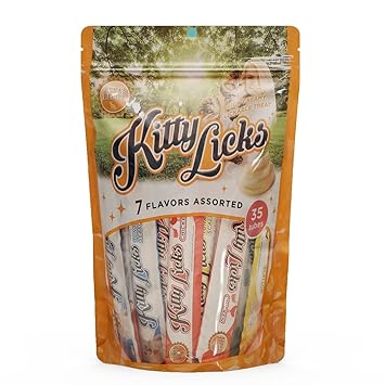 Kitty Licks Cat Treat, 7 in 1 Pack (15g x 35 Tubes)