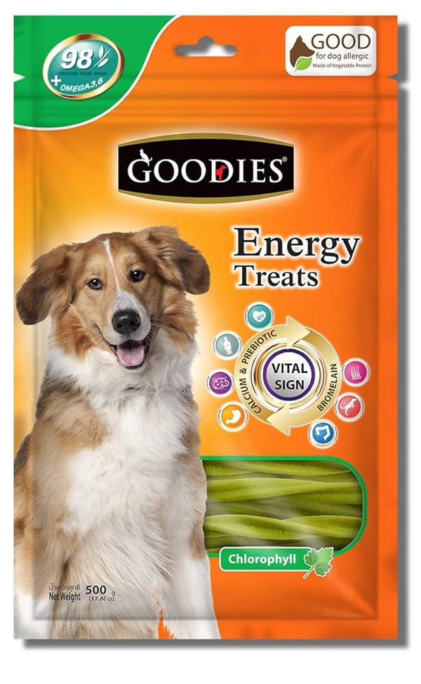 Goodies Chlorophyll Flavor Energy Treat, 500g for Dogs Ingredients