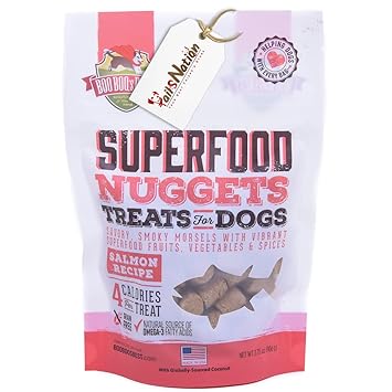SuperFood Nuggets Treats for Dogs - Salmon, 106g