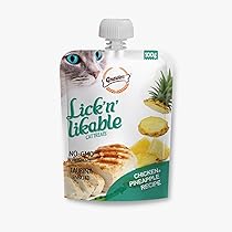 Gnawlers Lick & Likable Cat Treats 100g - Chicken & Pineapple Recipe Ingredients