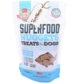 SuperFood Nuggets Treats for Dogs - Whitefish Recipe, 106g Ingredients