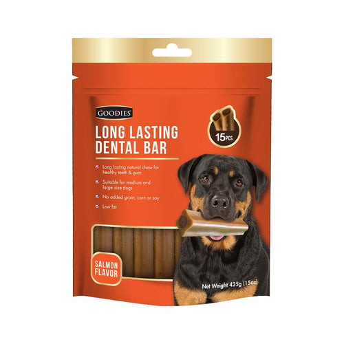 Goodies Long Lasting Dental Bar (15 in 1) - Salmon Flavor for Dogs