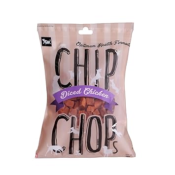 Chip Chops Diced Chicken Dog Treat, 70 gm (Pack of 3)