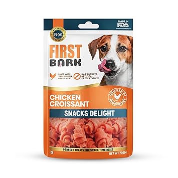 First Bark Chicken Croissant Snack Delight Jerky, 70g