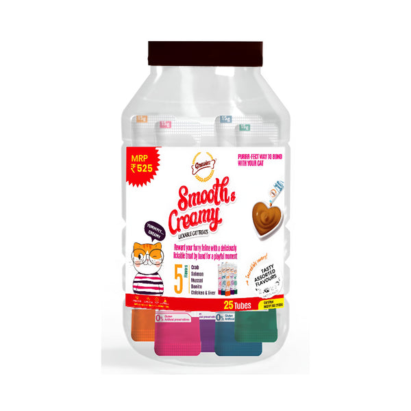 Gnawlers Cat Smoothy Creamy Treat Small Jar - 25 Tubes Ingredients