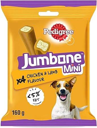 PEDIGREE JUMBONE Mini Adult Dog Treats, 160g