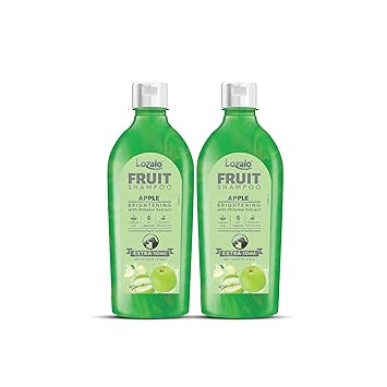 Lozalo Apple Fruit Pet Shampoo 200 ml for Dogs & Cats (Pack of 2)