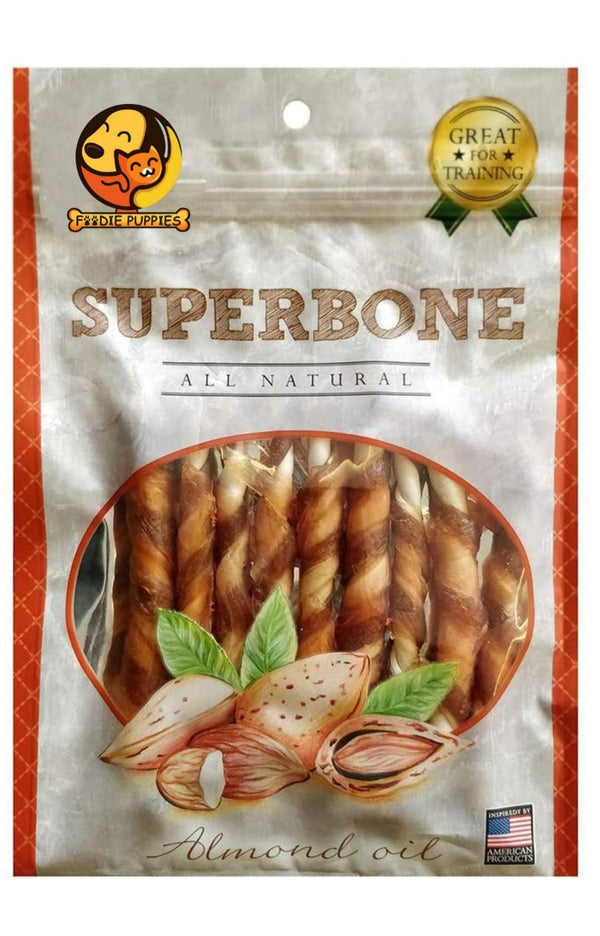 Superbone Almond Oil Stick Dog Treats (9 IN 1) Ingredients