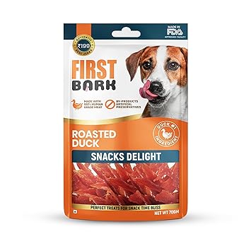 First Bark Roasted Duck Snack Delight Jerky, 70g Ingredients