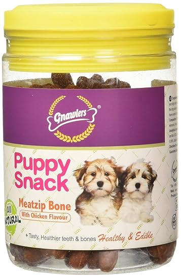 Gnawlers Zip Jar & Pouch Puppy Snacks Jar, 180g Ingredients