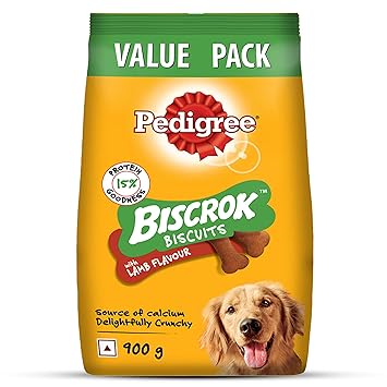 PEDIGREE BISCROK Biscuits in Lamb Flavour, Dog Treat Ingredients