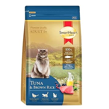 Smart Heart Gold Tuna & Brown Rice Adult Dry Cat Food Ingredients