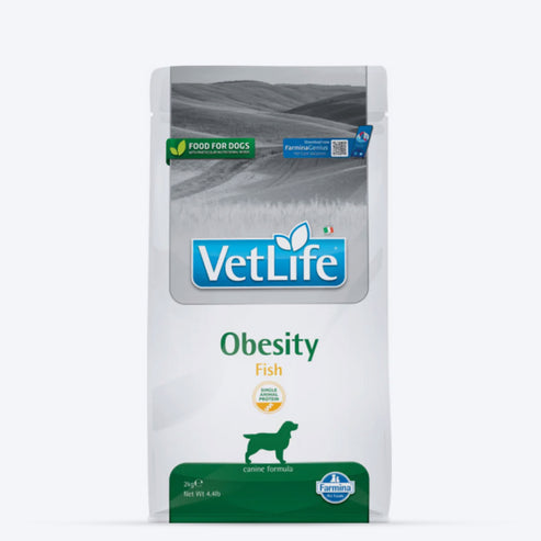 Farmina Vet Life Obesity Fish Natural Diet - Dry Dog Food, 2 Kg Ingredients