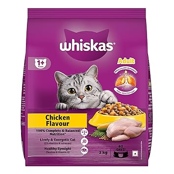 Whiskas Adult (1+ Years) Dry Cat Food, Chicken Flavour Ingredients