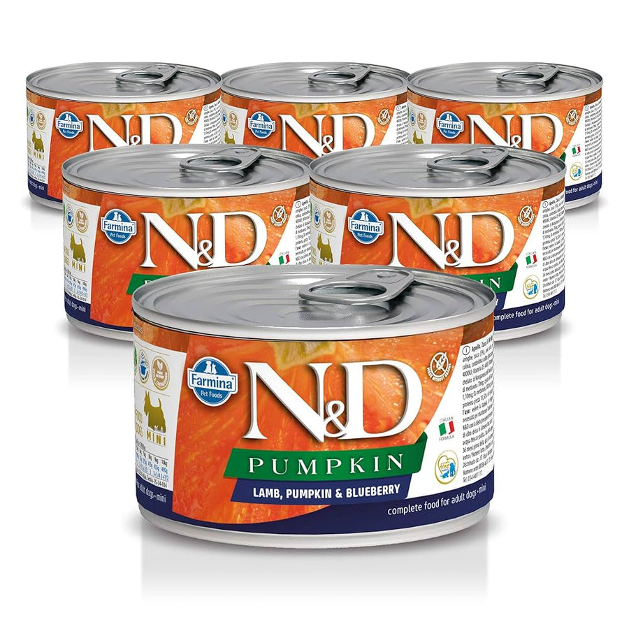 N&D Pumpkin Lamb Adult Mini, 140g Dog Wet Food (Pack og 6)