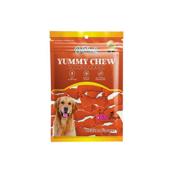 Petaholic Yummy Chew Knotted Dog Treats -Chicken Flavor Ingredients