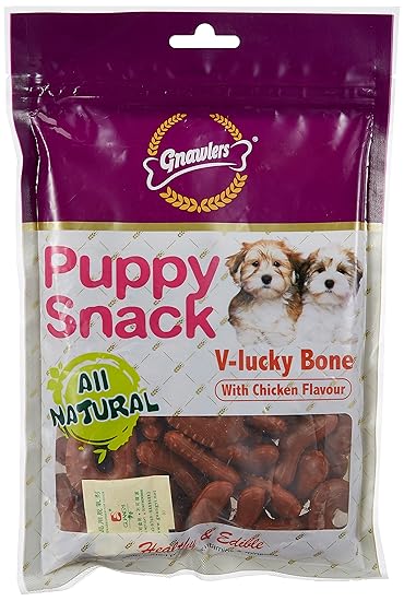 Gnawlers V-Lucky Chicken Bone Puppy Snack, 270g Ingredients