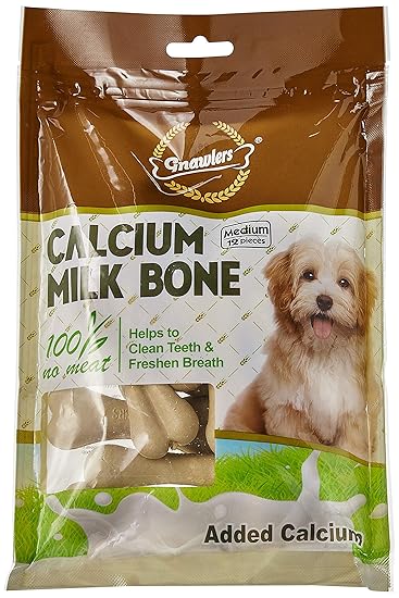 Gnawlers Calcium Milk Bone 3" 12 in 1 Dog Treat