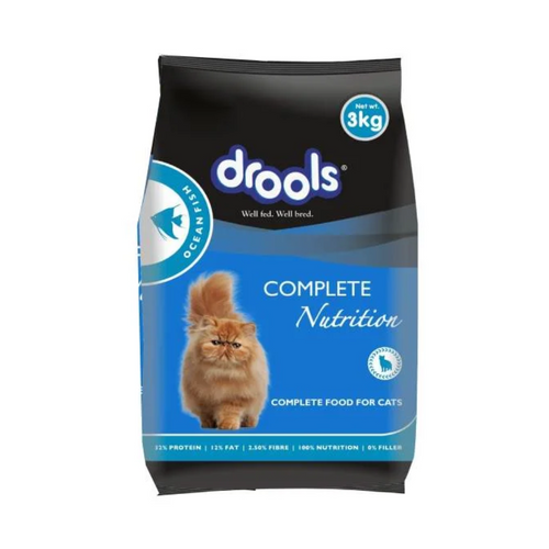 Drools Adult Dry Cat Food Ocean Fish 3kg Pack