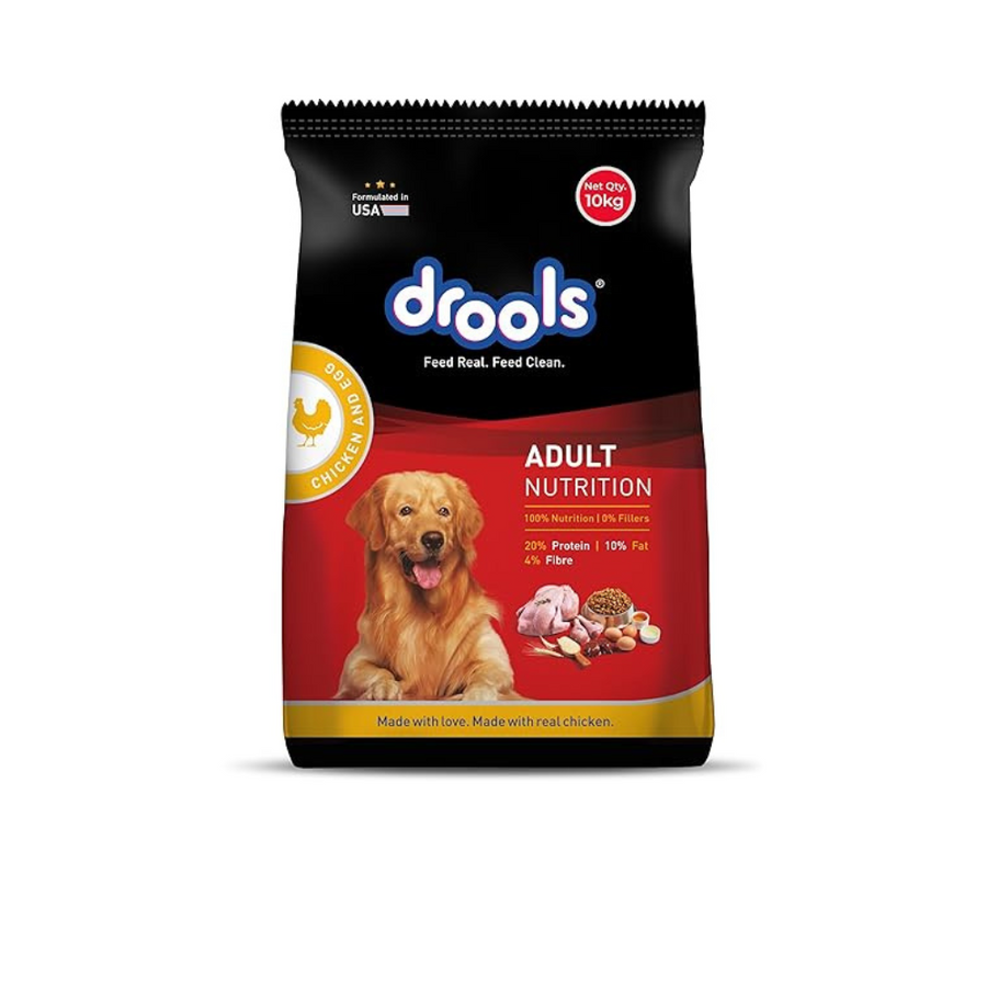 Drools Chicken & Egg Dry Adult Dog Food, 10 Kg