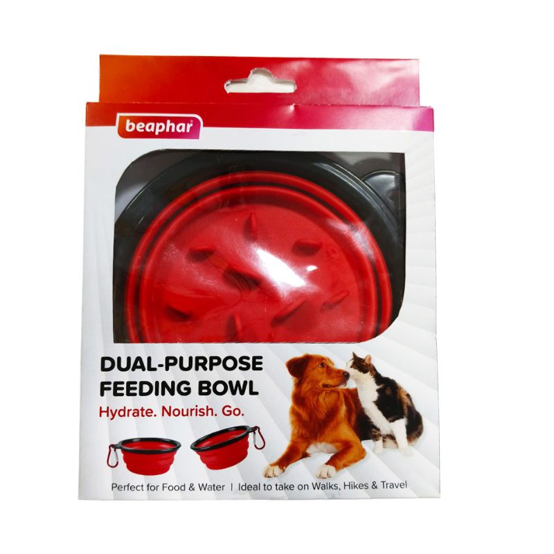 Beaphar Dual Purpose Feeding Bowl - for Dogs & Cats