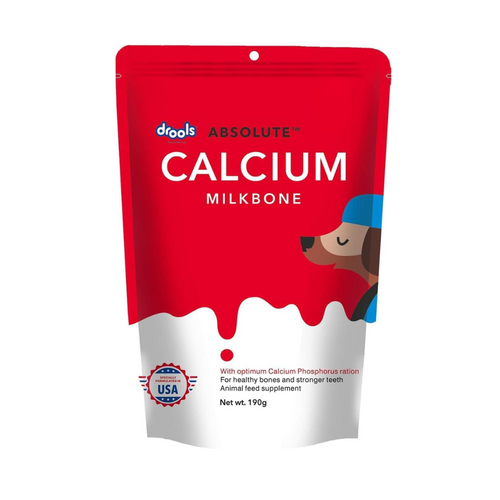 Drools Absolute Calcium Milk Bone for All Life Dogs Pouch, 20 Pieces Stages