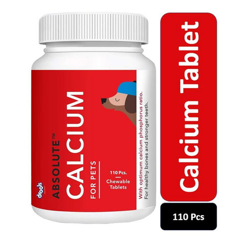 Drools Absolute Calcium Tablet- Dog Supplement, 110 Pieces