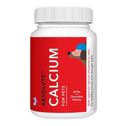 Drools Absolute Calcium Tablet- Dog Supplement, 50 Pieces
